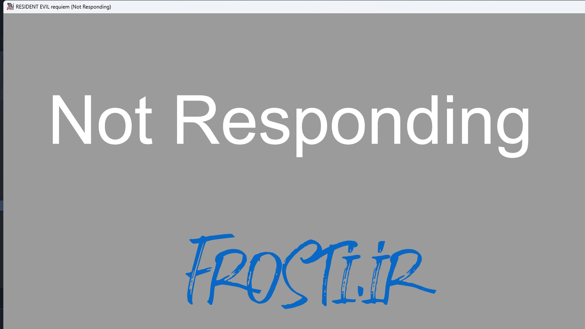 Not Responding در بازی ها