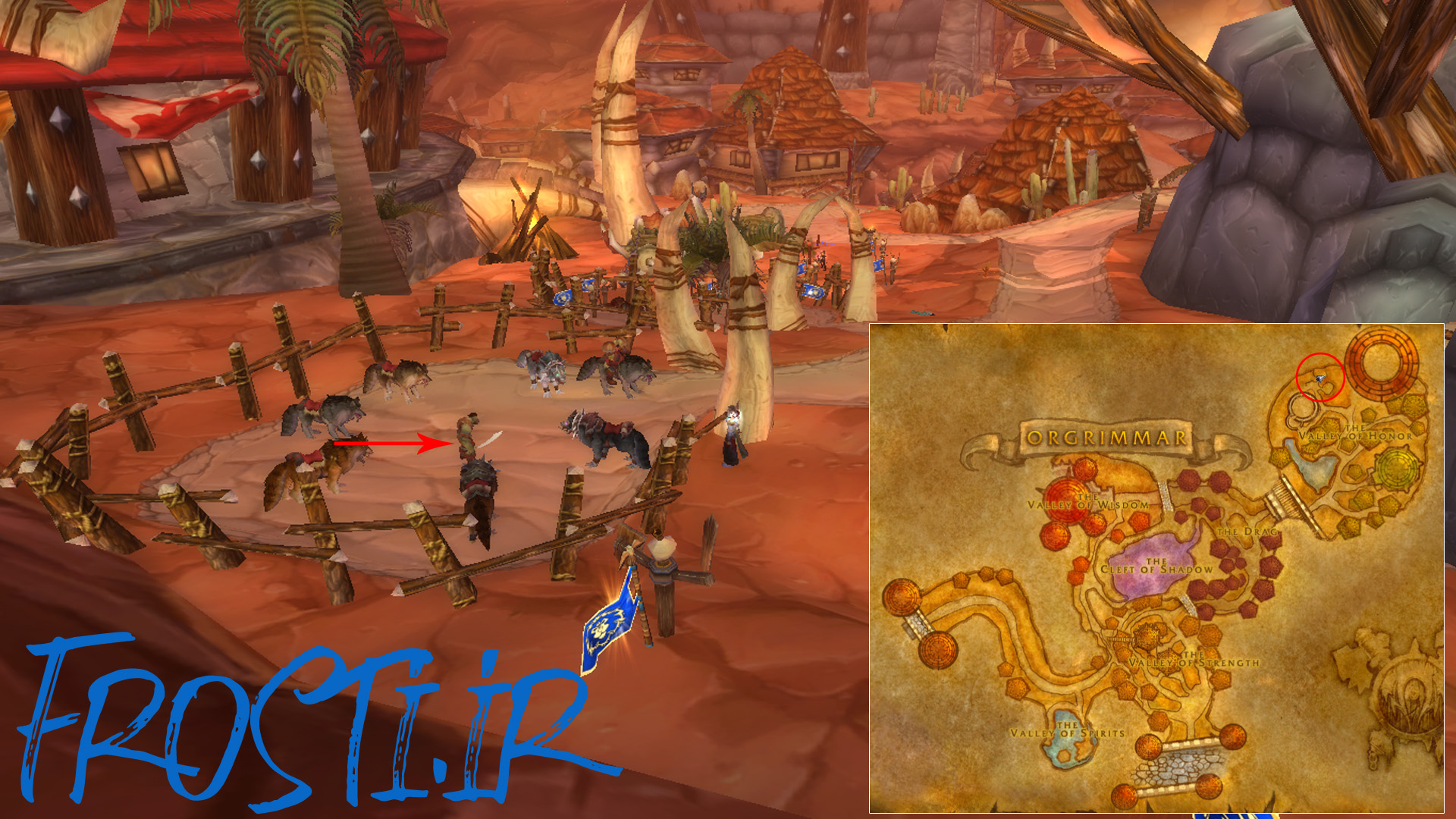خرید مونت (WotLK 3.3.5) در بازی دنیای وارکرافت - Orgrimmar - Ogunaro Wolfrunner - Horn of the Dire Wolf - Horn of the Brown Wolf - هورد (Horde) - اورک (Orc)